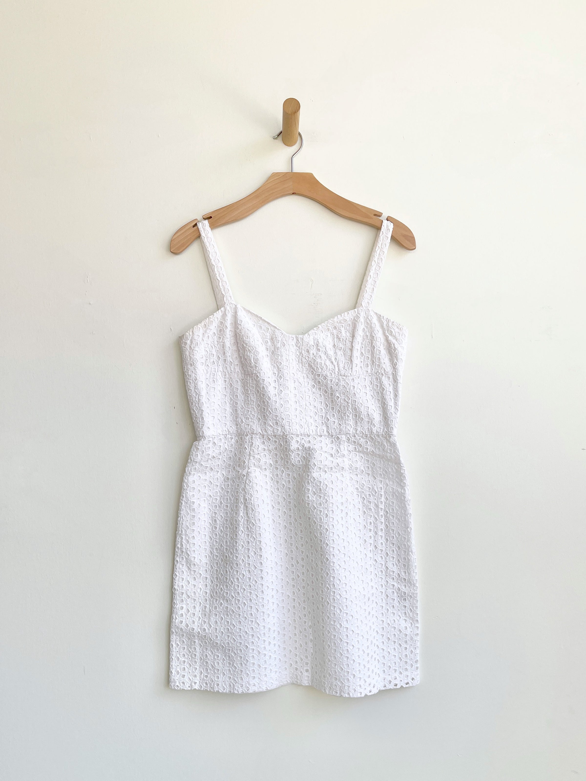 knee length dresses for ladies Milly Women's Kait Tile Lace Dress - White main image 0