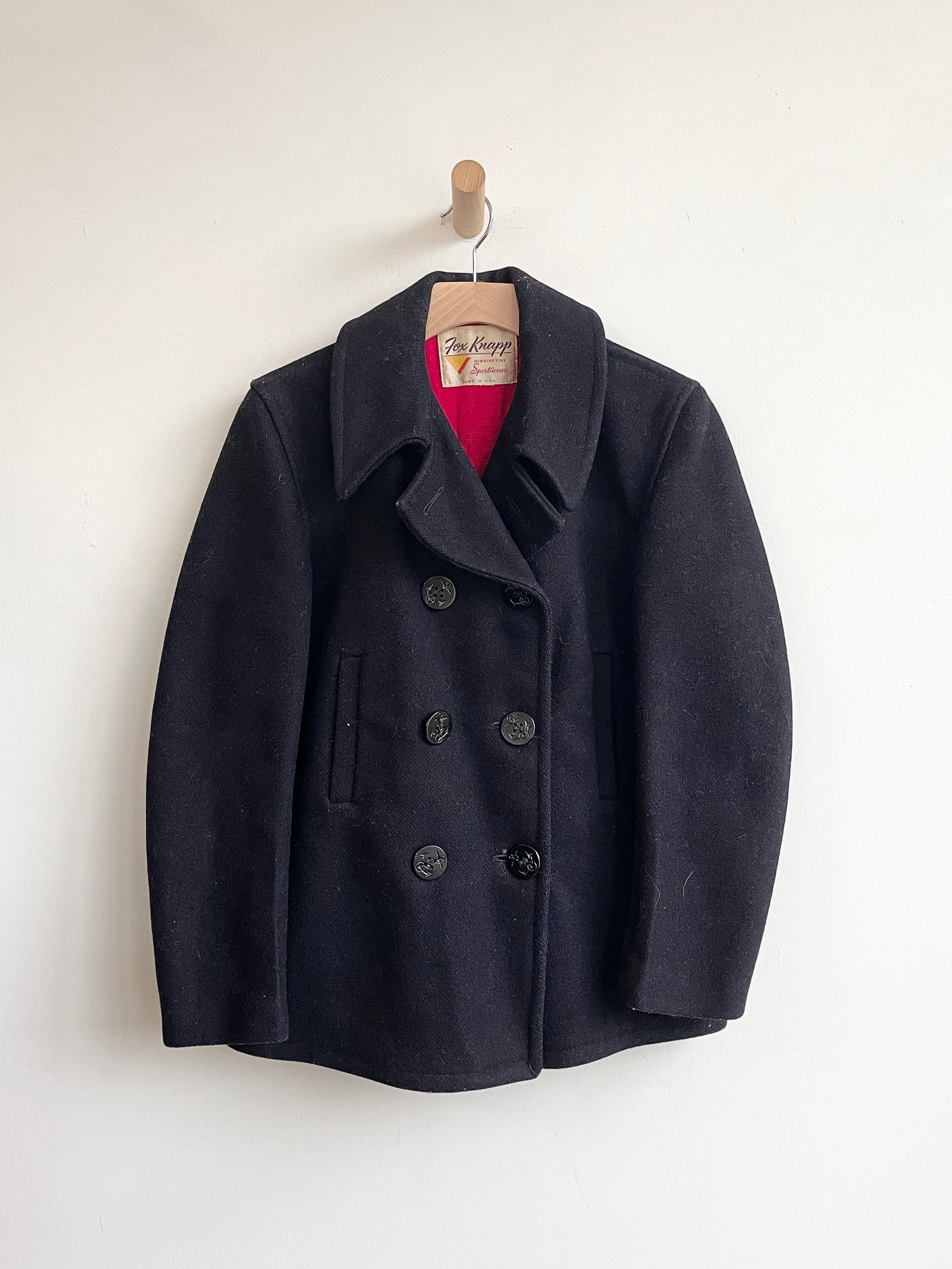 Fox Knapp vintage wool peacoat | Paloma Exchange